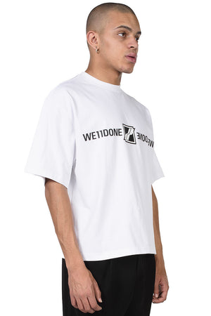 We11done White Mirror Logo T-shirt