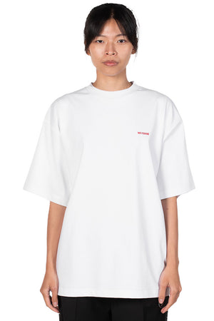 We11done White Logo High Neck T-shirt